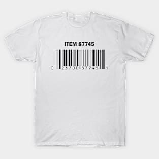 barcode Costco rotisserie chicken label 87745 T-Shirt